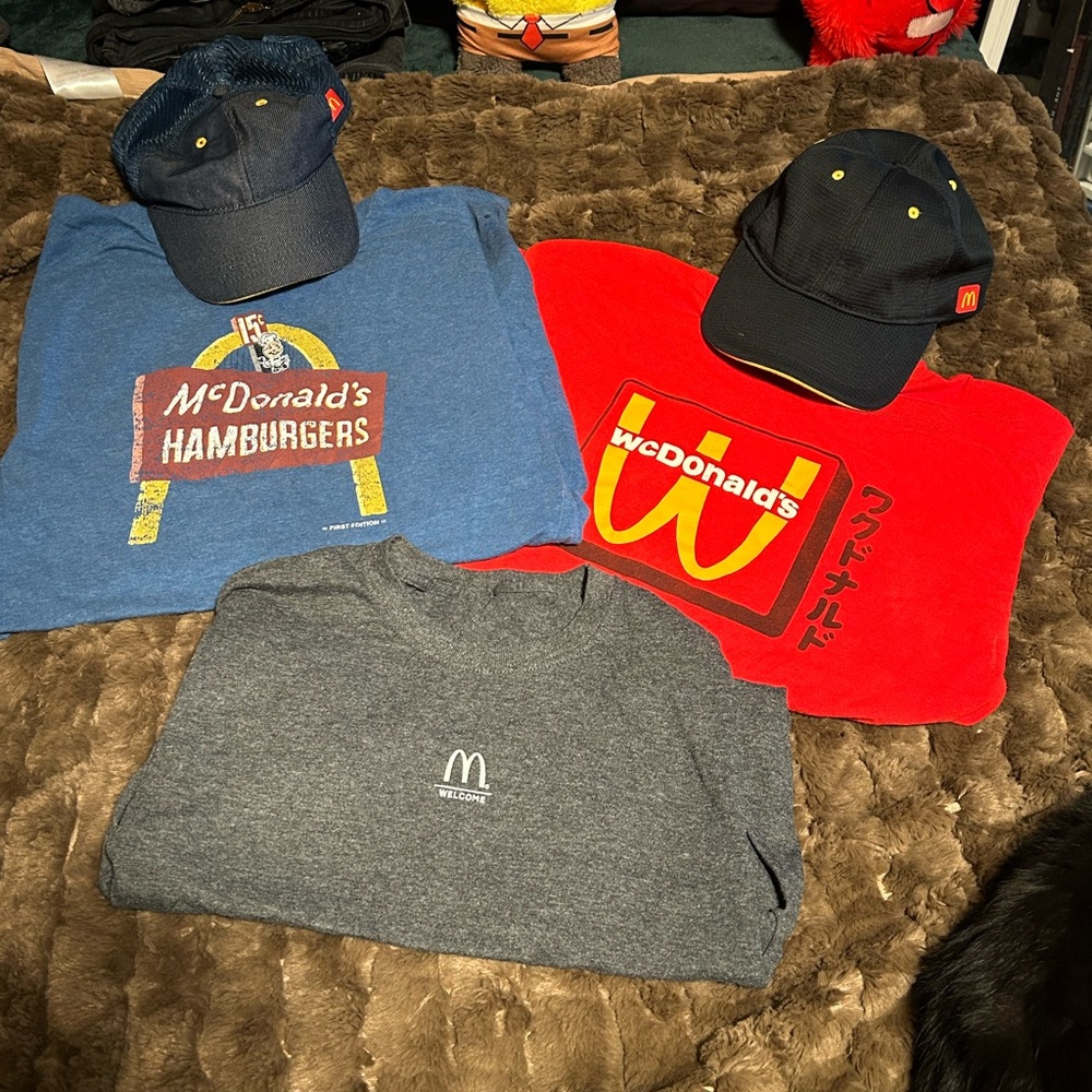 McDonald’s crew member T shirts 3 all adult medium